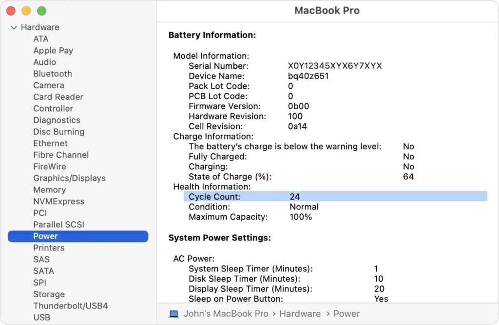 battery health settings